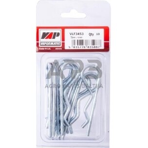 Kaiščiai spyruokliniai 50 vnt. 4,00 mm x 75,00 mm Vapormatic VLF3453 1 Kaiščiai spyruokliniai 50 vnt. 4,00 mm x 75,00 mm Vapormatic VLF3453 1