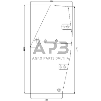 Kabinos durų stiklas 134721011N Kabinos durų stiklas 134721011N