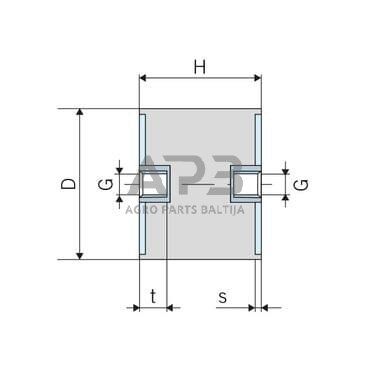 Kabinos amortizatorius universalus C tipas 4040C55 2 Kabinos amortizatorius universalus C tipas 4040C55 2