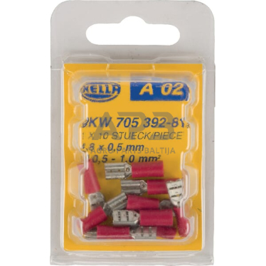 Kabelio antgalis 0.5-1mm² 4.8x0.5mm Hella 8KW705392812 4 Kabelio antgalis 0.5-1mm² 4.8x0.5mm Hella 8KW705392812 4