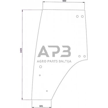 Kabinos durų stiklas 117810030010KR Kabinos durų stiklas 117810030010KR