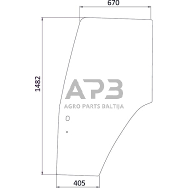 Kabinos durų stiklas 82000396KR Kabinos durų stiklas 82000396KR