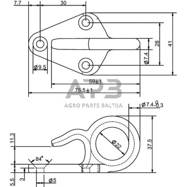 Kabliukas 570004KR