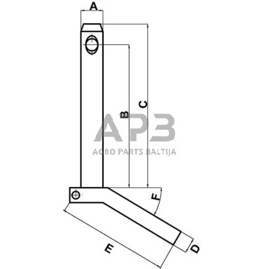 Kaištis su rankena Ø25 x 340 mm kat. 2 Kramp Z525340KR