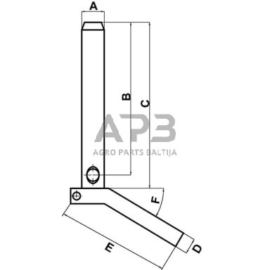 Kaištis su rankenėle 19,00 mm x 220,00 mm  Z519200