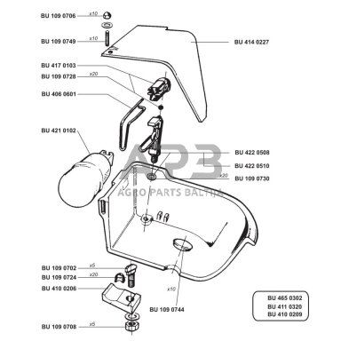 Kampinė montavimo plokštė LA BUVETTE F11-F30-LAC5 BUA361
