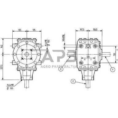Kampinis reduktorius Comer 269006 T-269A 1.42:1