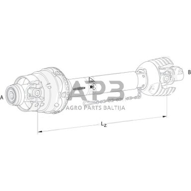 Kardanas Walterscheid PWE 480 694689, 1694689