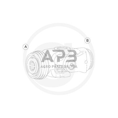 Kardano šarnyras Walterscheid 113297, 1113297, 138953, 1138953