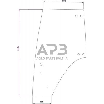 Kabinos durų stiklas 117810030020KR Kabinos durų stiklas 117810030020KR