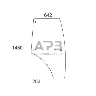 Kabinos durų stiklas VA431585N Kabinos durų stiklas VA431585N