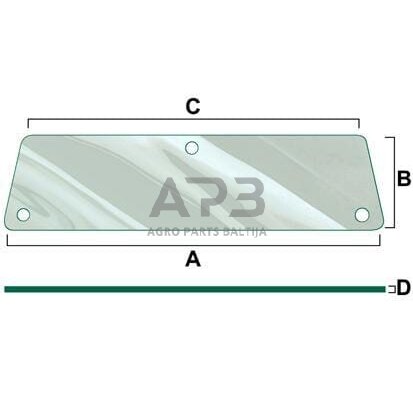 Kabinos stiklas VPM7154 Kabinos stiklas VPM7154