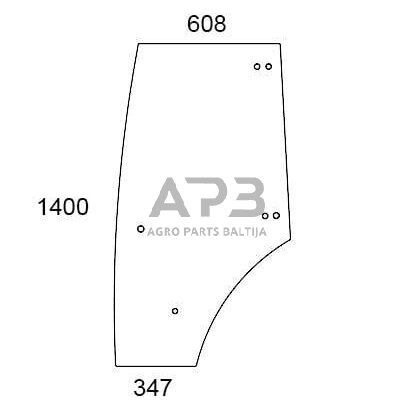 Kabinos durų stiklas 210812030040N Kabinos durų stiklas 210812030040N