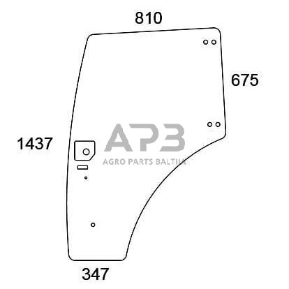 Kabinos durų stiklas 84224132N Kabinos durų stiklas 84224132N
