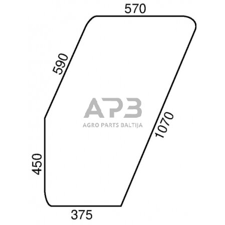 Kabinos durų stiklas D9005 Kabinos durų stiklas D9005