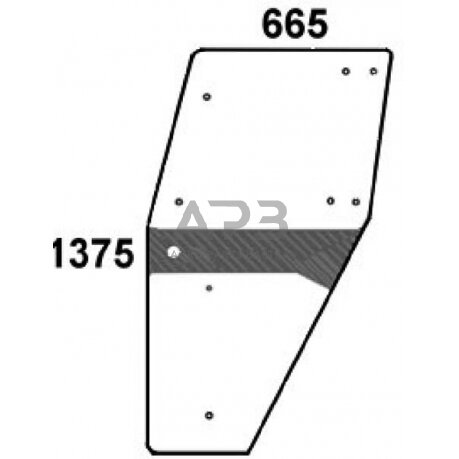 Kabinos durų stiklas kairės pusės 04358527N Kabinos durų stiklas kairės pusės 04358527N