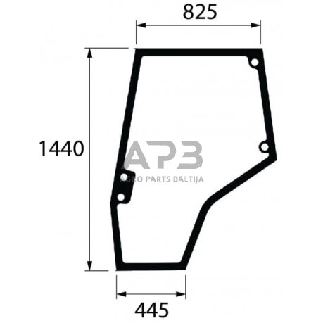 Kabinos durų stiklas kairės pusės 4272770M1N Kabinos durų stiklas kairės pusės 4272770M1N