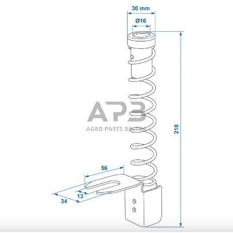 Kabelio apsauginė spyruoklė VDX008 4 Kabelio apsauginė spyruoklė VDX008 4