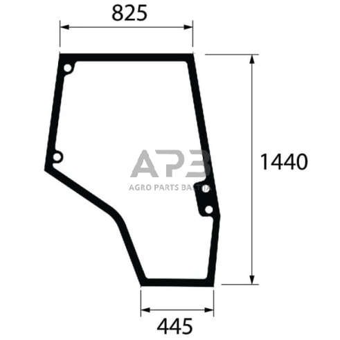 Kabinos durų stiklas dešinės pusės 4272771M1N Kabinos durų stiklas dešinės pusės 4272771M1N