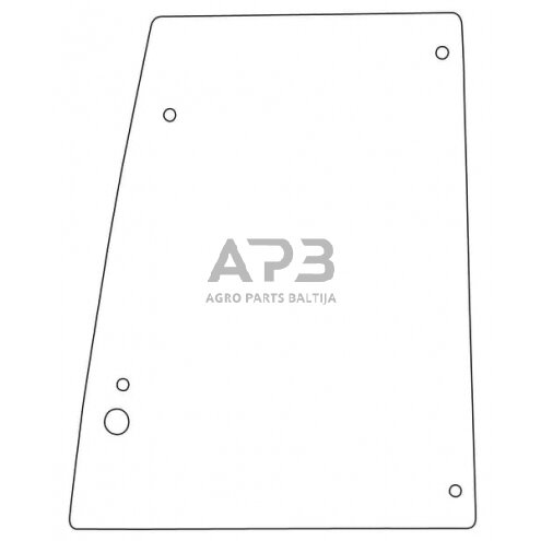 Kabinos durų stiklas viršutinis D40703 Kabinos durų stiklas viršutinis D40703