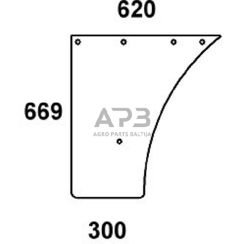 Kabinos durų stiklas 297810030041N Kabinos durų stiklas 297810030041N