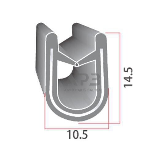 Kabinos stiklo guma 20 m universali CA0405 2