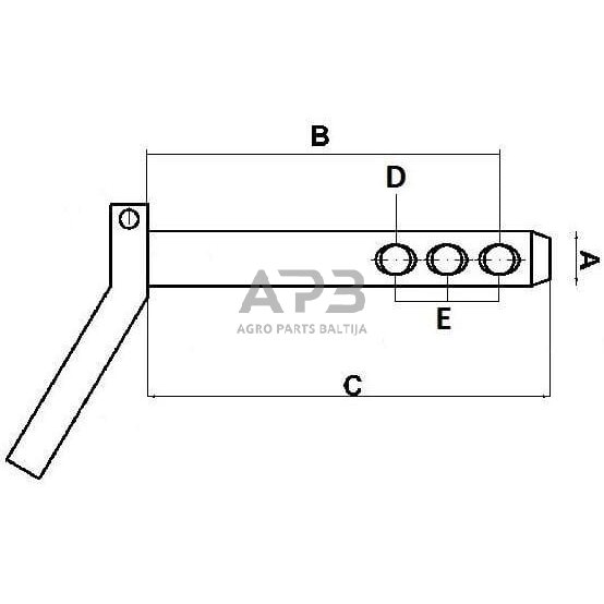 Kaištis 19,00 mm x 160,00 mm Z519160KR 1 Kaištis 19,00 mm x 160,00 mm Z519160KR 1