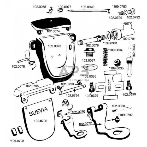Kaištis Suevia SU1020038 1 Kaištis Suevia SU1020038 1