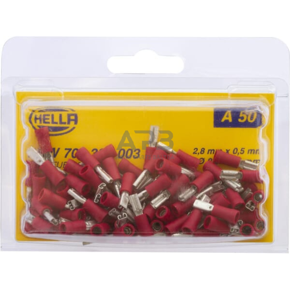 Kabelio antgalis 0.5-1mm² 2.8x0.5mm, 100 vnt. Hella 8KW705393003 4 Kabelio antgalis 0.5-1mm² 2.8x0.5mm, 100 vnt. Hella 8KW705393003 4