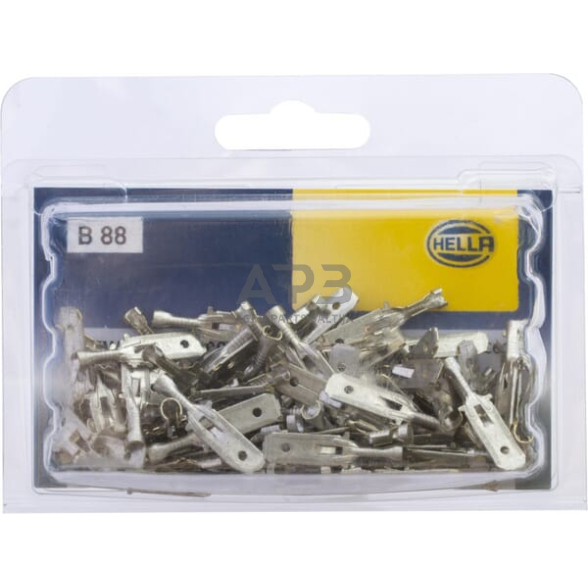 Kabelio antgalis 0.5-1mm² 6.3x0.8mm Ø6.3mm, 100 vnt. Hella 8KW744832003 4 Kabelio antgalis 0.5-1mm² 6.3x0.8mm Ø6.3mm, 100 vnt. Hella 8KW744832003 4