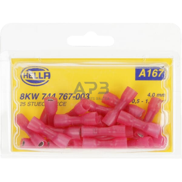 Kabelio antgalis 0.5-1mm² Ø4mm 25 vnt. Hella 8KW744767003 4 Kabelio antgalis 0.5-1mm² Ø4mm 25 vnt. Hella 8KW744767003 4