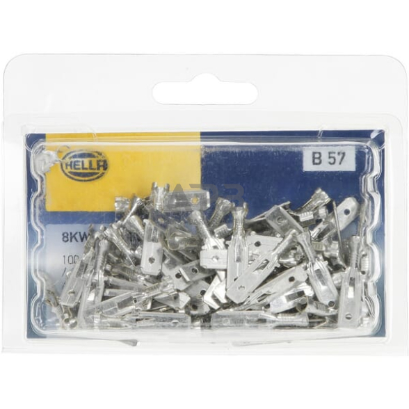 Kabelio antgalis 1.5-2.5mm² 6.3x0.8mm, 100 vnt. Hella 8KW048056033 4 Kabelio antgalis 1.5-2.5mm² 6.3x0.8mm, 100 vnt. Hella 8KW048056033 4