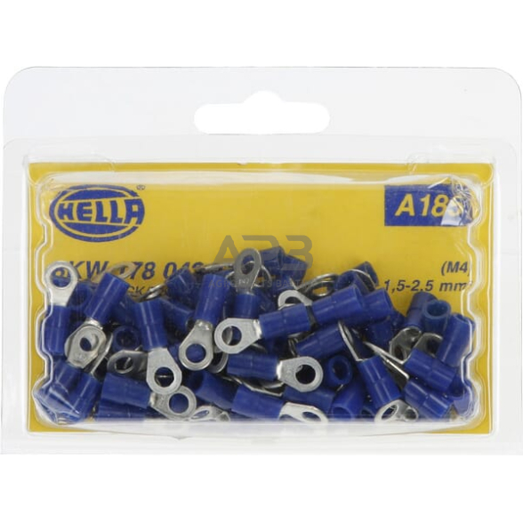 Kabelio antgalis 1.5-2.5mm² Ø4.3mm 100 vnt. Hella 8KW178042112 4 Kabelio antgalis 1.5-2.5mm² Ø4.3mm 100 vnt. Hella 8KW178042112 4