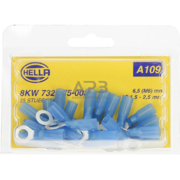 Kabelio antgalis 1.5-2.5mm² Ø6.5mm 25 vnt. Hella 8KW732575003 1 Kabelio antgalis 1.5-2.5mm² Ø6.5mm 25 vnt. Hella 8KW732575003 1