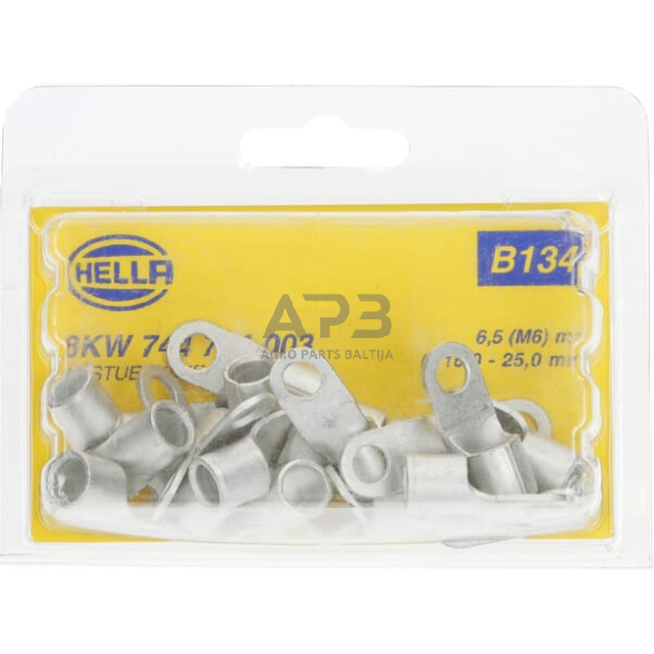 Kabelio antgalis 16.5-25mm² Ø6.5mm B serija, 25 vnt. Hella 8KW744724003 4 Kabelio antgalis 16.5-25mm² Ø6.5mm B serija, 25 vnt. Hella 8KW744724003 4