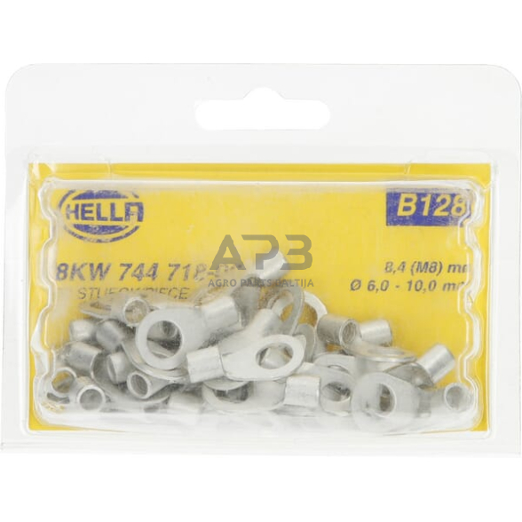 Kabelio antgalis 6-10mm² Ø8.4mm B serija, 50 vnt. Hella 8KW744718003 4 Kabelio antgalis 6-10mm² Ø8.4mm B serija, 50 vnt. Hella 8KW744718003 4
