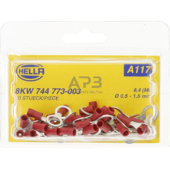 Kabelio antgalis Ø8.4mm 0.5-1mm² 50 vnt. Hella 8KW744773003 4 Kabelio antgalis Ø8.4mm 0.5-1mm² 50 vnt. Hella 8KW744773003 4