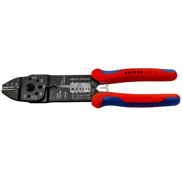 Kabelio antgalių užspaudimo replės Knipex TA9721215 Kabelio antgalių užspaudimo replės Knipex TA9721215