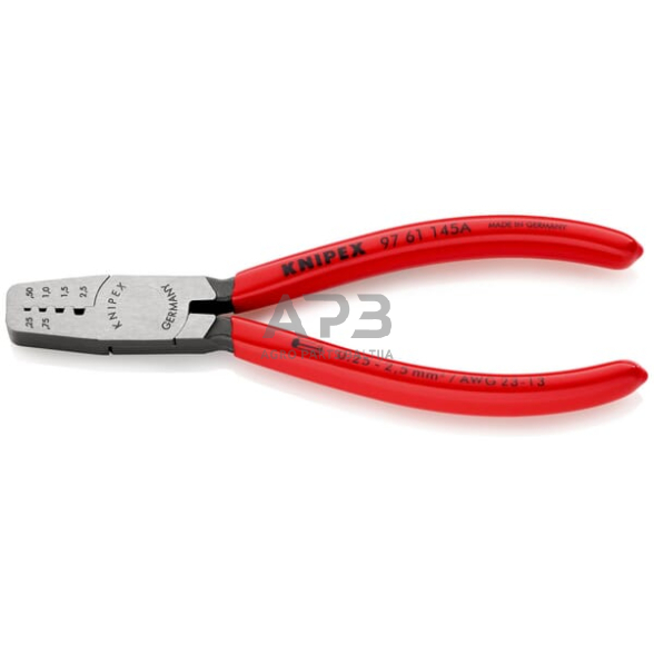 Kabelio antgalių užspaudimo replės Knipex TA9761145A