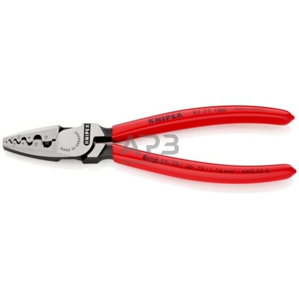 Kabelio antgalių užspaudimo replės Knipex TA9771180 1 Kabelio antgalių užspaudimo replės Knipex TA9771180 1
