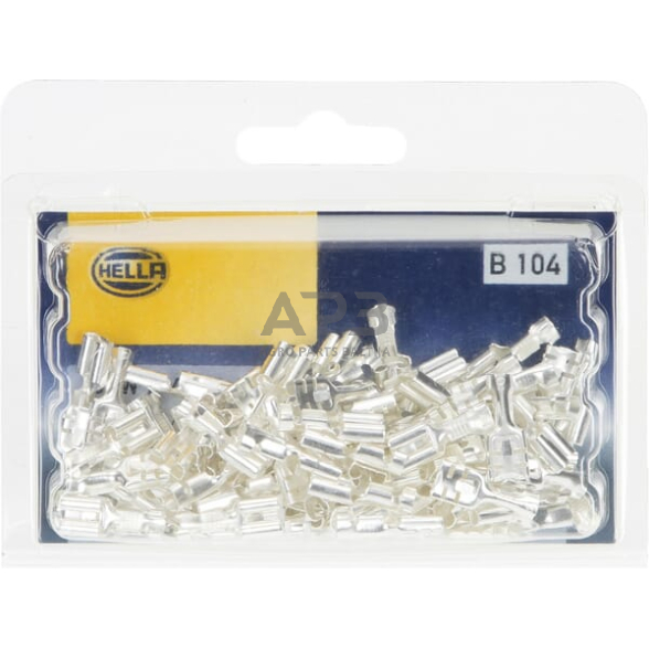 Kabelio jungtis 1.5-2.5mm² 6.3x0.8mm Ø6.3mm, 100 vnt. Hella 8KW744820003 4 Kabelio jungtis 1.5-2.5mm² 6.3x0.8mm Ø6.3mm, 100 vnt. Hella 8KW744820003 4