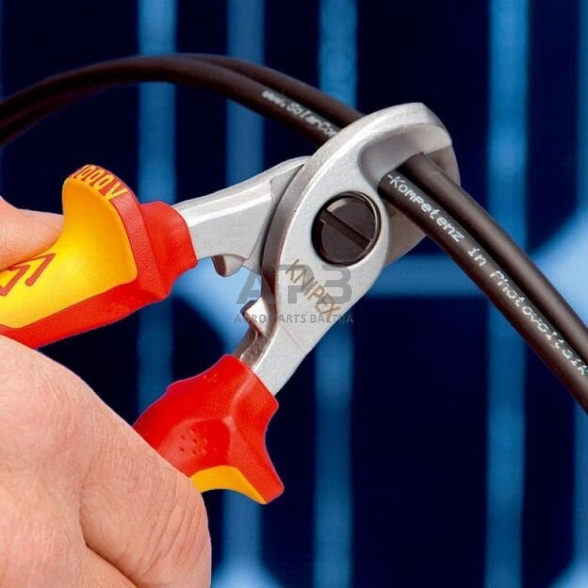 Kabelio kirpimo žirklės elektrikui VDE 165mm KNIPEX 4
