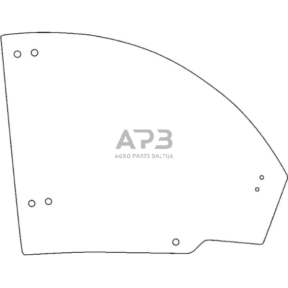 Kabinos durų stiklas viršutinis D30015 1 Kabinos durų stiklas viršutinis D30015 1