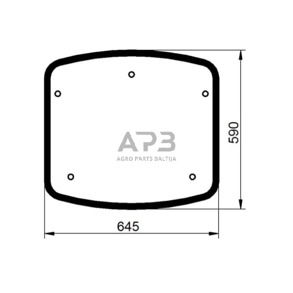 Kabinos stogo liuko stiklas 00111010020N Kabinos stogo liuko stiklas 00111010020N