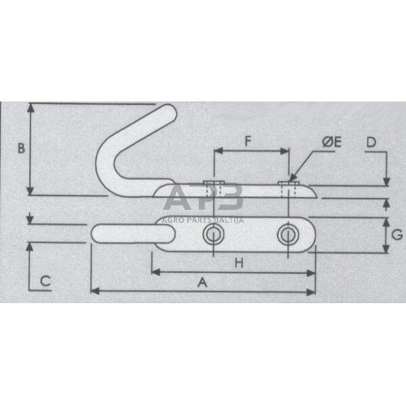 Kabliukas 135x75 WS3025 1 Kabliukas 135x75 WS3025 1