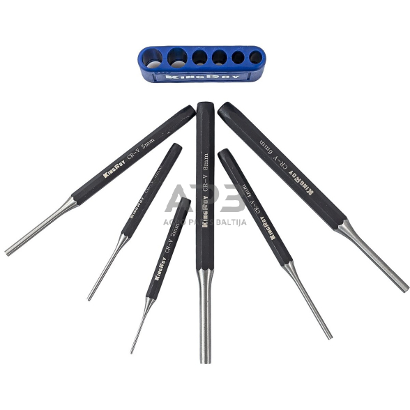 Kaiščių išmušėjų rinkinys 6vnt. 3 Kaiščių išmušėjų rinkinys 6vnt. 3