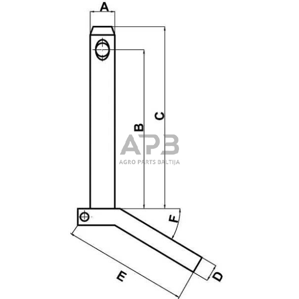 Kaištis su rankenėle 37,00 mm x 175,00 mm Z537175KR 1 Kaištis su rankenėle 37,00 mm x 175,00 mm Z537175KR 1