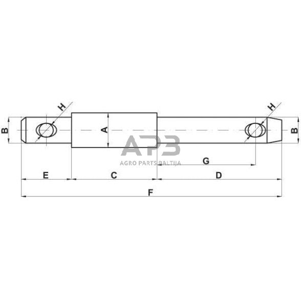 Kaištis Toplink 25,00 mm x 32,00 mm x 25,00 mm Z332243KR 1