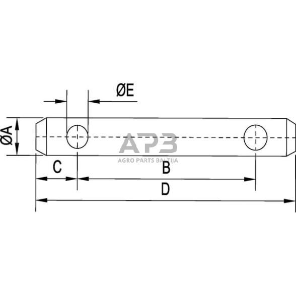 Kaištis Toplink 30,00 mm x 72,50 mm Vapormatic VPL7058 1 Kaištis Toplink 30,00 mm x 72,50 mm Vapormatic VPL7058 1