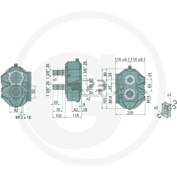 Kampinis reduktorius BONDIOLI & PAVESI 415ZBMS6005320010 1 Kampinis reduktorius BONDIOLI & PAVESI 415ZBMS6005320010 1